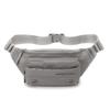 Sac banane homme multi-compartiments Sac de poitrine léger Sac bandoulière couleur unie