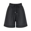 SELLY'S Pocket Stitch Elastic Waist Midi Pants_I6B-Cpt012