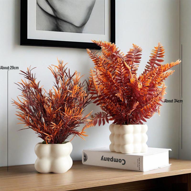 Nordic Style Artificial Potted Plants for Indoor Decor: Perfect for Living Rooms, Offices, and Desktops