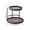 Dual-Level Storage Rack Compact Countertop Elegant for Dresser