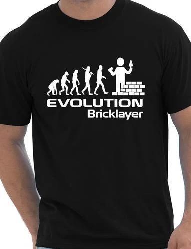 Evolution Of Bricklayer Funny Mens T-Shirt Gift Size S-XXL 2XL