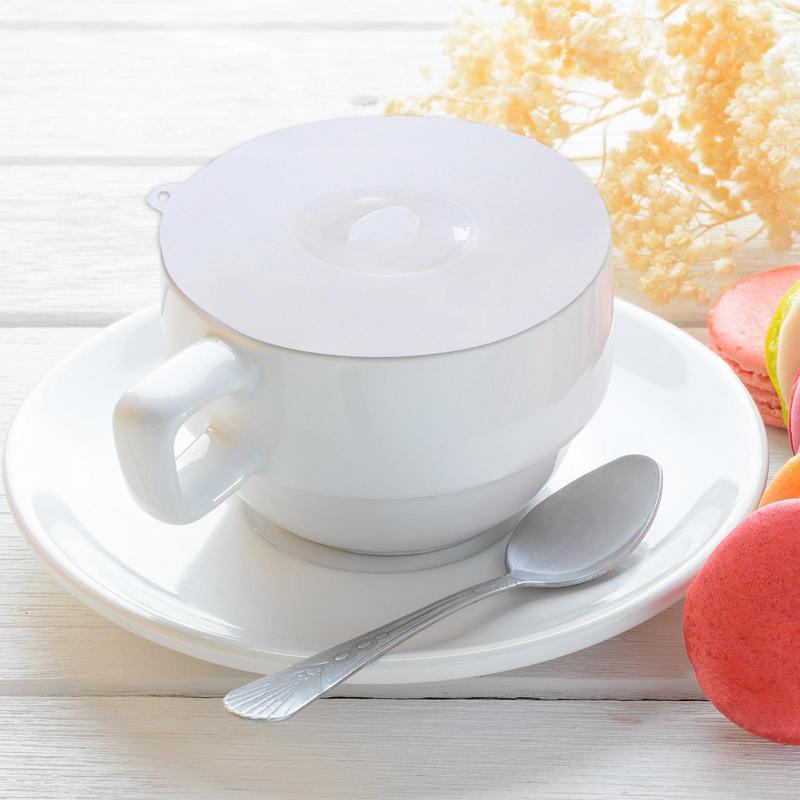 Multi-size Simple Silicone Cup Cover Heat-resistant Leak Proof Sealed Lids Caps Dustproof Cup Cover Suction Cup Cover Tea Lids