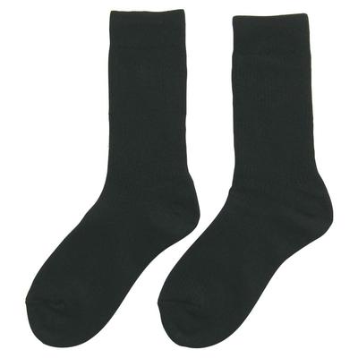 Hidamari Doppelgrößen Schwarze Damen Socken, 22-24cm, [P-82-KRO]
