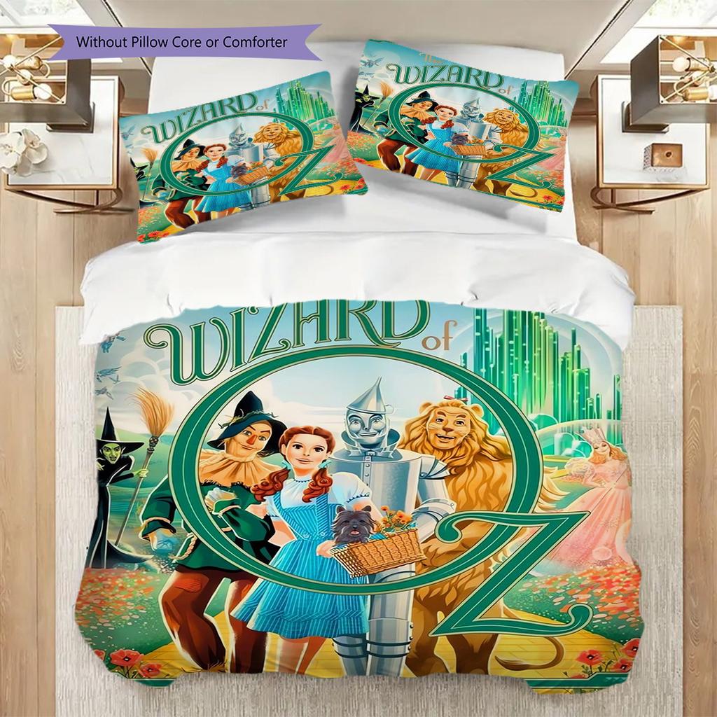 Magical Adventure Awaits Bedding (1 * duvet cover + 2 * pillowcase, without core) 2D Flat Christmas birthday gift Bedding set
