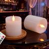 Ivory Flameless Pillar Candles with Remote, LED Candles Battery Operated, Real Wax Electric Candles Flickering