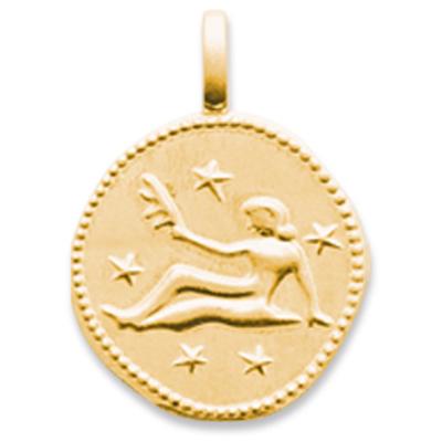 [Q8178] - Gold Plated 'Virgo' Pendant - 16 Mm