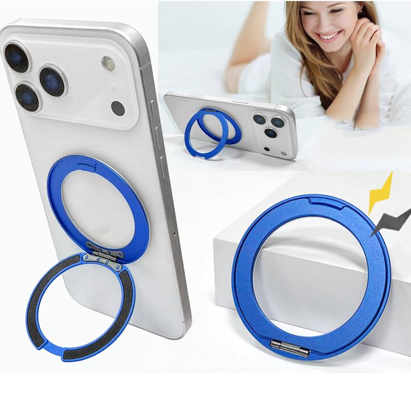 Magnetický držák kroužku pro Magsafe iPhone 17 Pro Max 17E 16E 16 Plus 15 14 13 12 11 Xs Mag Safe 360° otočný držák Příslušenství k pouzdru na telefon