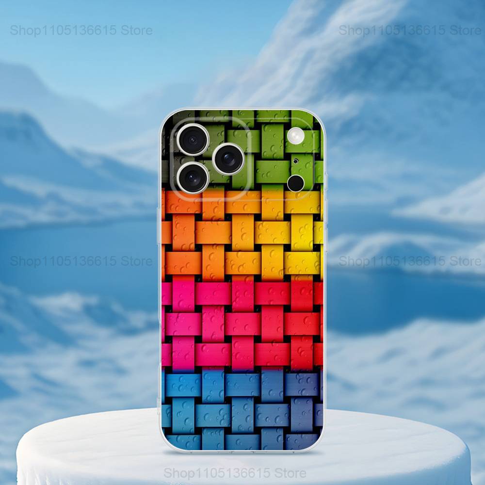 3D Kunstblock Coole Handyhülle Für iPhone 14,13,12,11,17,16,15,Pro,Max,Plus,X,XS,XR,SE,Mini Transparent Weiches Cover