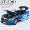 1/32 Ford Mustang Shelby GT500 Alloy Sports Car Simulation Model Diecast Metal Car Model Sound and Light Collection Toys Boys
