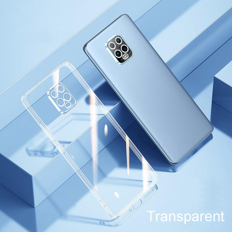 Luxury Plating Bumper Clear Case For Xiaomi Redmi Note 9 Pro Note9 S 9s 9pro Note9pro Soft Silicone Transparent Back Cover Funda