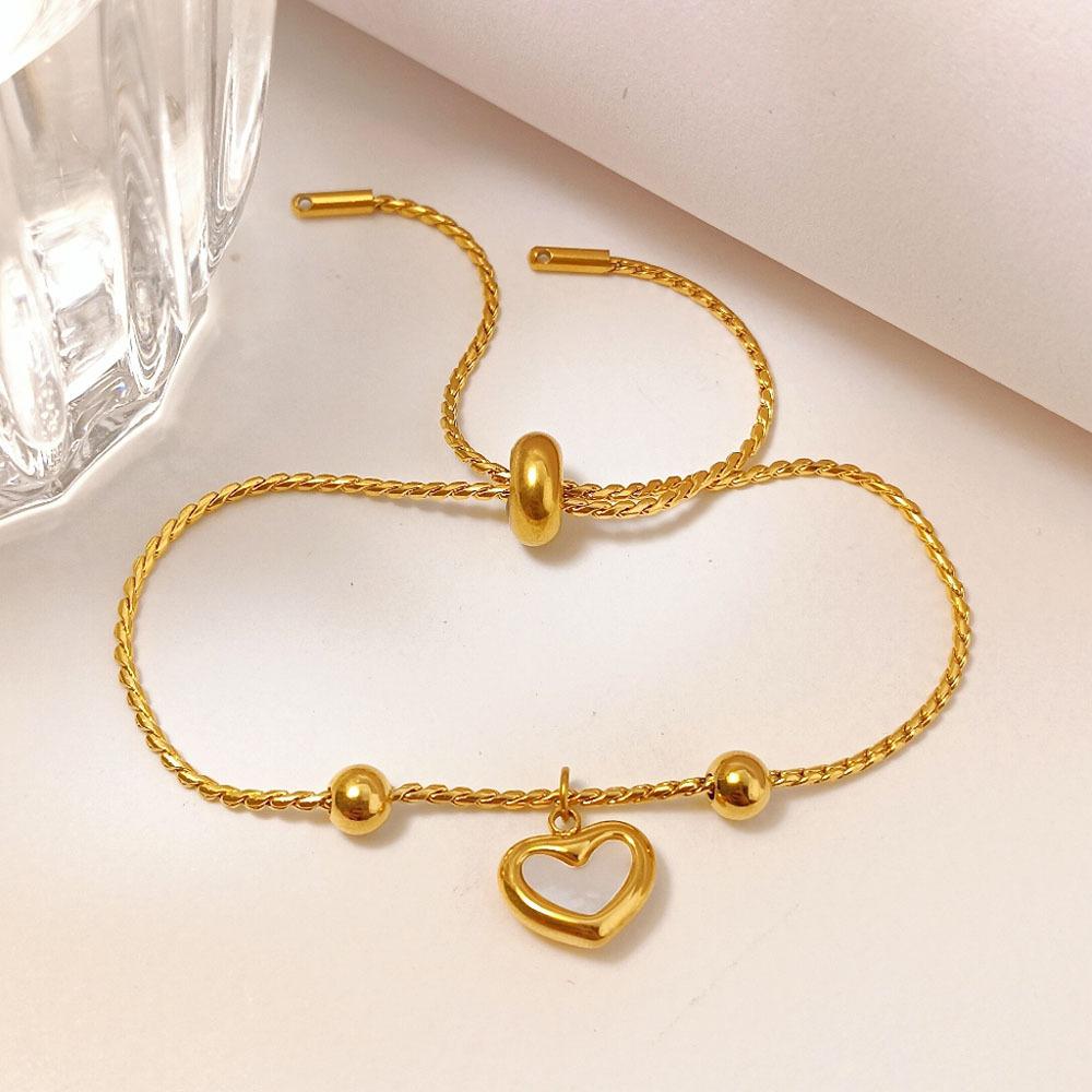 Popular Temperament Love Bead Bracelet Women'S Fashion Personality Design Titanium Steel Jewelry Does Not Fade Versatile