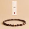 New Chinese Style Golden Sandalwood Bracelet for Men & Women - High Oil Density, Old Material, Single Strand Prayer Beads, Retro Style.