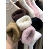 One-piece Fleece Turtleneck Knitted Sweater Women's Winter Solid Color Fleece Thickened Primer Sweater Soft Waxy Basic Inner Top