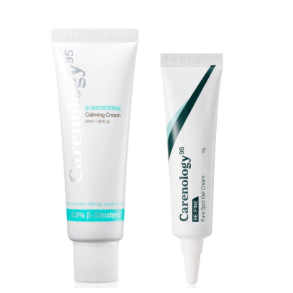 Carenology Blue Tansy Recovery & Spot Calming Care Set (Calming Cream 50ml + Spot Cream 10g)