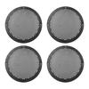 Speaker Grille Audio Speaker Cover Mesh Subwoofer Grille Plastic Car Black 4 Pack 5 Inch