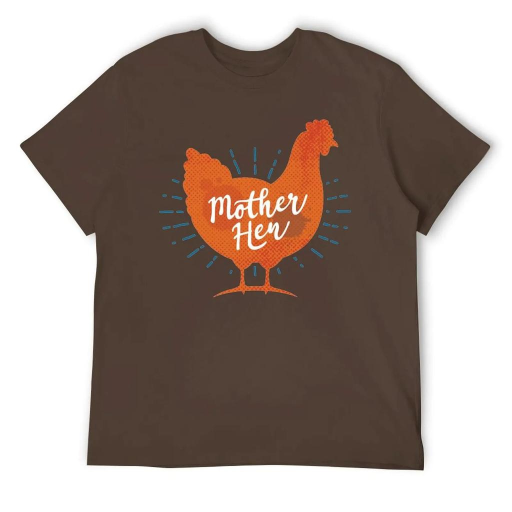 Muttertag Hühnermutter Hühner Mama Damen T-Shirt Rundhals Bewegen Humor Grafik Top Tee Kreative Aktivität Wettbewerb USA S
