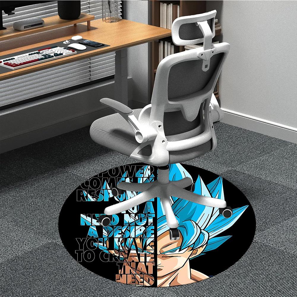 

1pc Dragon Ball Office Round Area Rug, Indoor Mat Suitable For Office, Bedroom Living Room Home Decor, Room Deco, Offic a0926230 80cm by 80cm