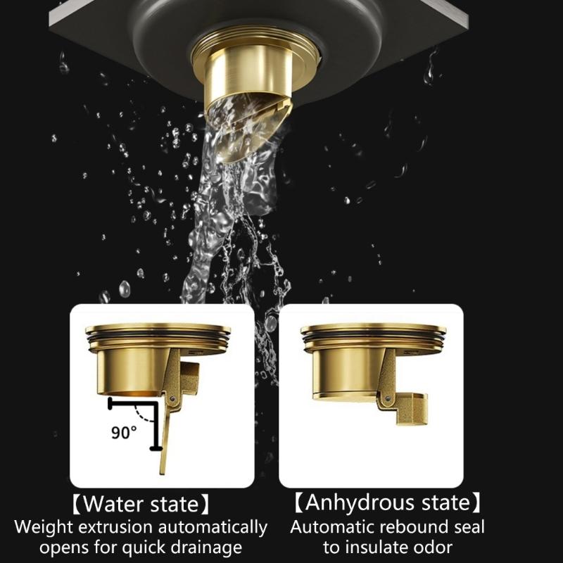 Practical Sturdy Stainless Steel Floor Drain Set with Strong Filtration Bathroom Accessory for Household Daily Use