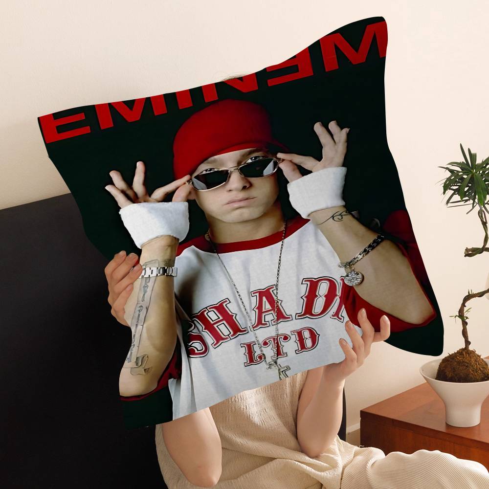 

Rapper Singer E-Eminem Pillow Cushion Cover Pillowcase Living Room Sofa Home Decor Customized 12x12Inch