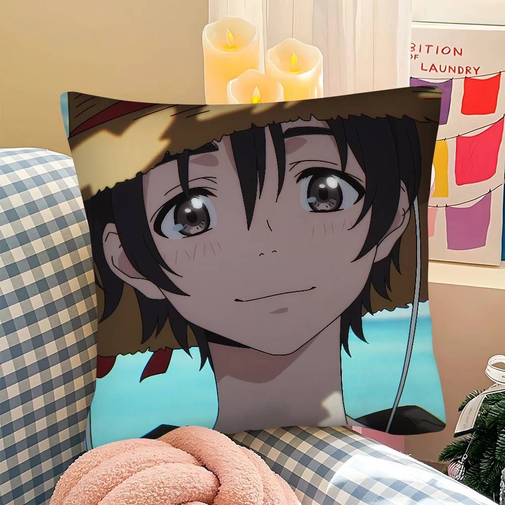 1Pc Anime The S-Stranger By The Beach Pillow Case Fashion Square Pillowcase Bedroom Sofa Room Ins Decoration Leisure