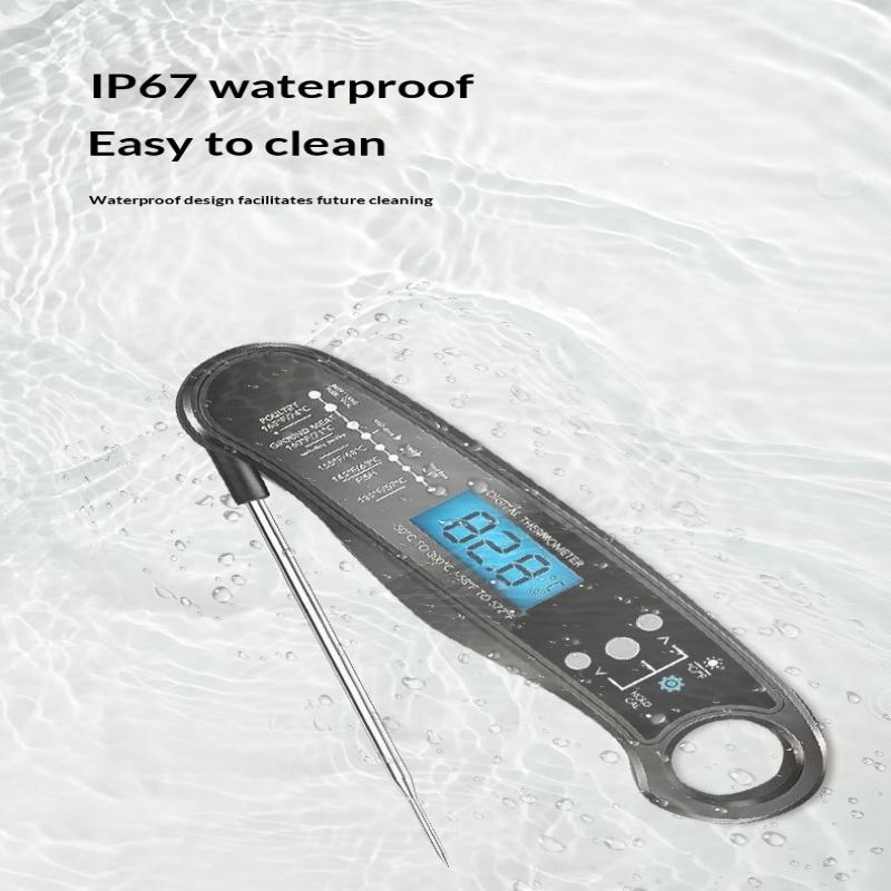 Kitchen Digital Food Thermometer 2 Probes with Bright Backlight for BBQ Grilling Oven Accurate Cooking