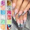 Nail Art Glitter Japanese Color Macaron Shell Paper Candy Chips Diy Nail Glitter