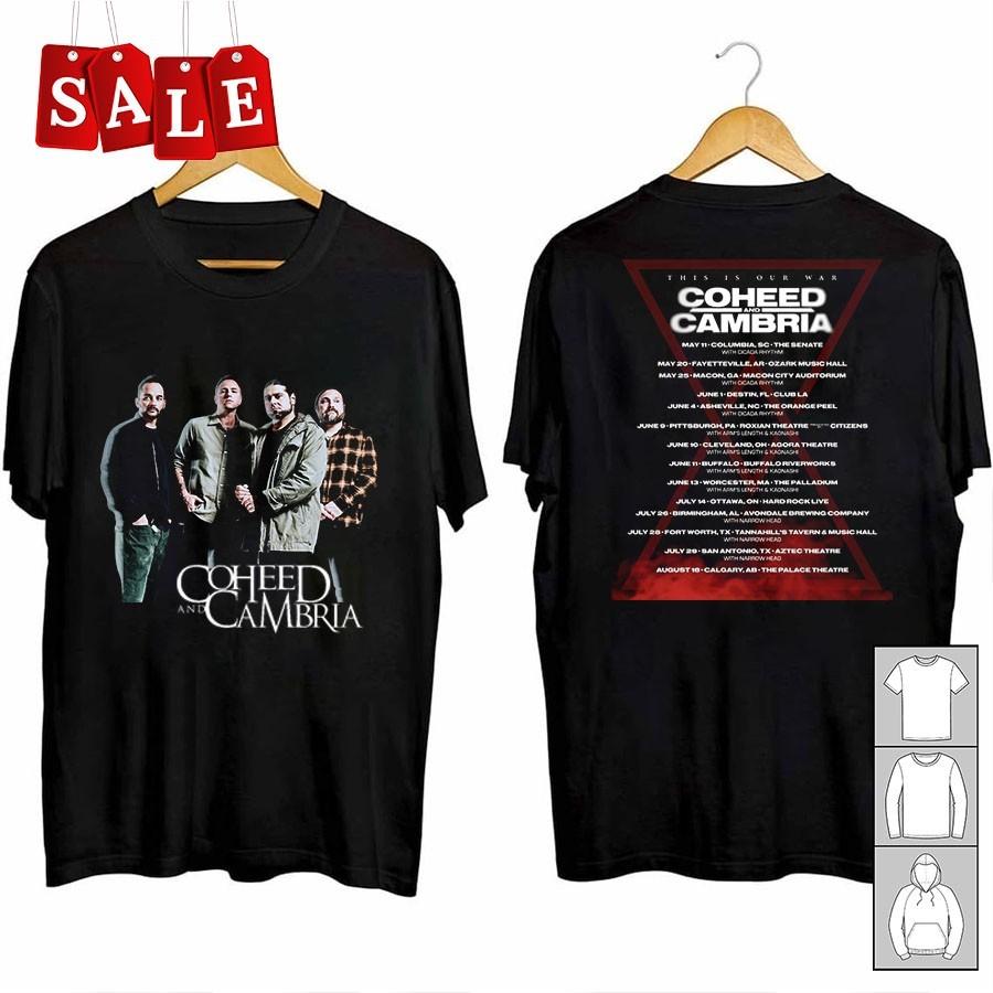 New Coheed and Cambria Tee This is our war 2026 Unisex S-5XL Shirt MD729 S