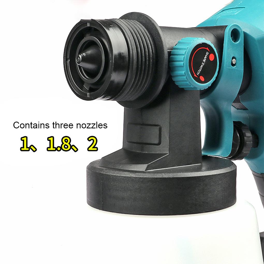 Electric Paint Gun - Powerful Pure Copper Motor Adjustable Flow Rate Cordless Paint Spray Gun