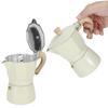Aluminium Octagonal Coffee Pot Kettle Coffee Maker Moka Pot for Home Coffee Shop Faint Yellow
