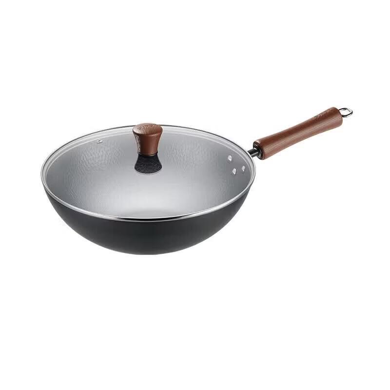 SUPOR 32cm Fine Iron Uncoated Wok