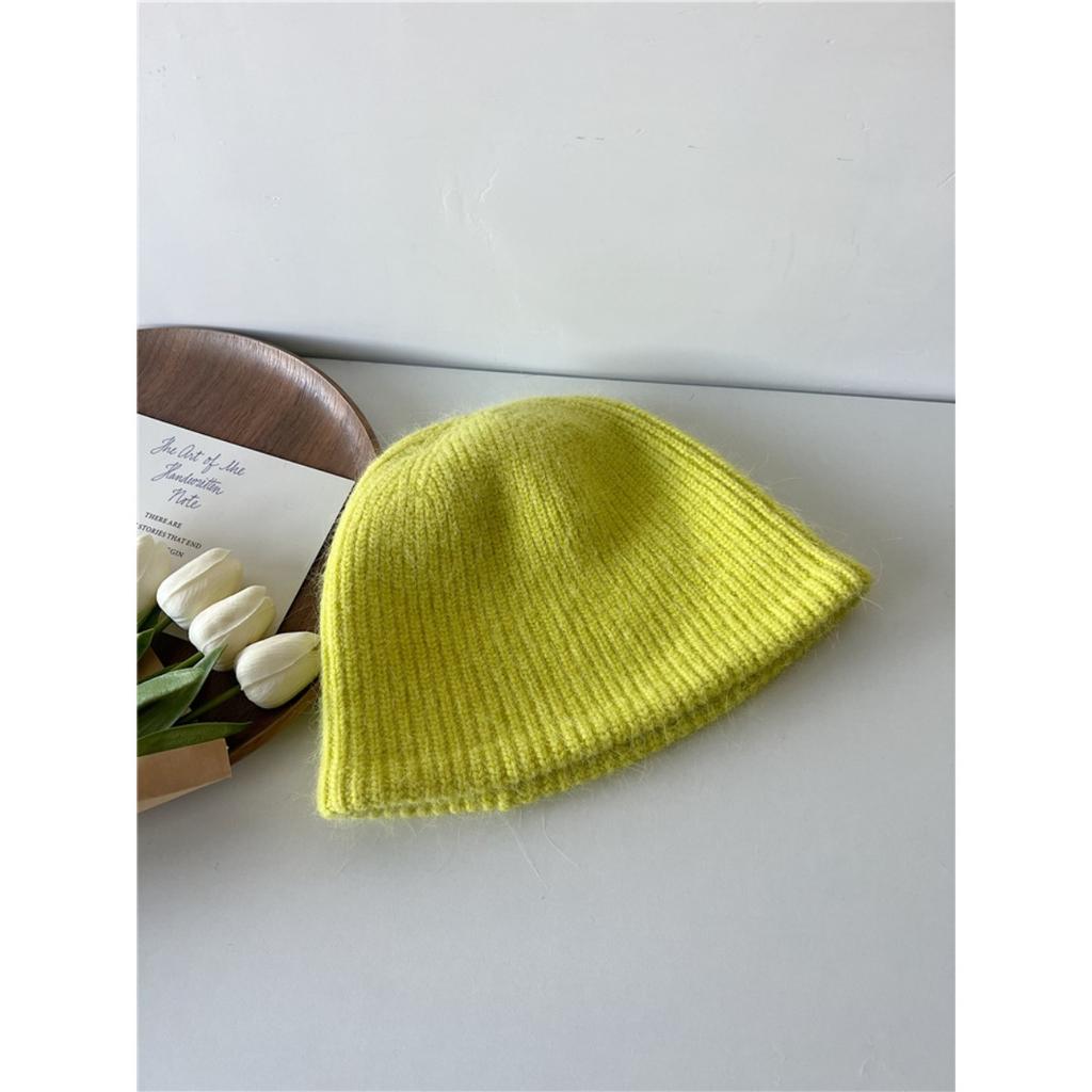 Soft Rabbit Hair Knitted Hat Winter Thickened Warm Wool Hat Hundreds Of Fisherman's Hat Cold Protective Ear Hat Women's Hat