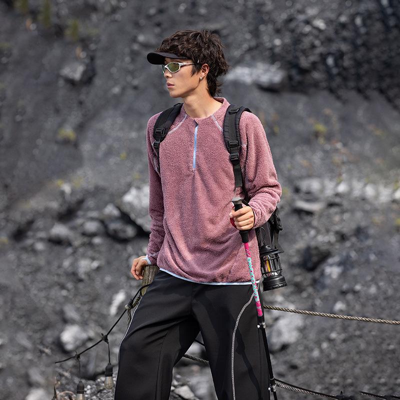 

Unisex Lightweight Breathable Fleece Jacket for Outdoor Sports – Soft, Warm, and Comfortable for Autumn and Winter Large