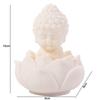 Chinese Style Lotus Tathagata Buddha Statue Cute Coconut Figurine Buddha Ornaments  Home Desktop