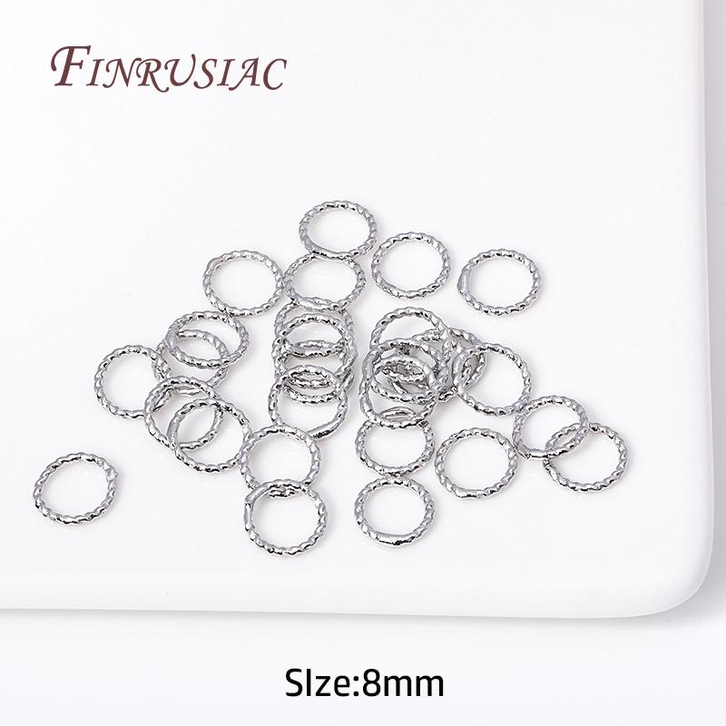 6/8/10/12MM Runde Verdrehte Geschlossene Ringverbinder Für DIY Schmuckherstellung Zubehör Zubehör für Schmuck Großhandel