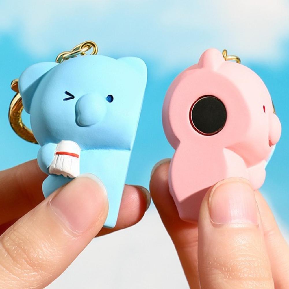 Table Tennis Magnetic Tennis Bear Keychain Animal Couple Pendant  Best Friends