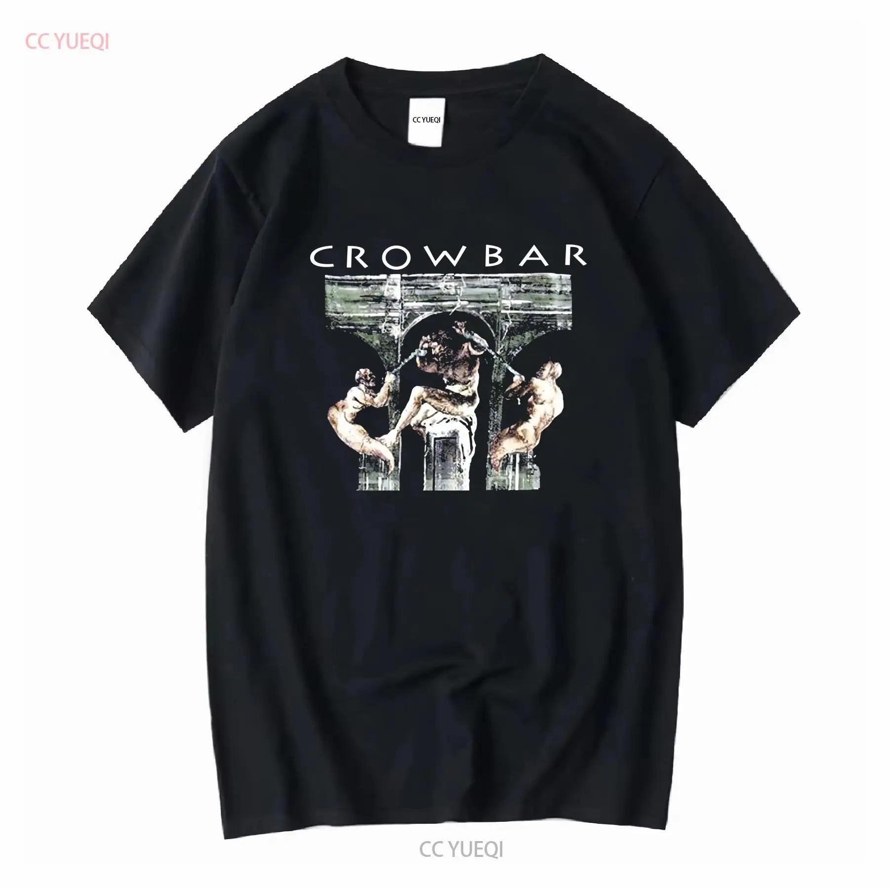 Rare Crowbar Band Cotton For Fan Black unisex hot T Shirt new long or short sleeves vintage Washed homme Breathable Stretched S разноцветный