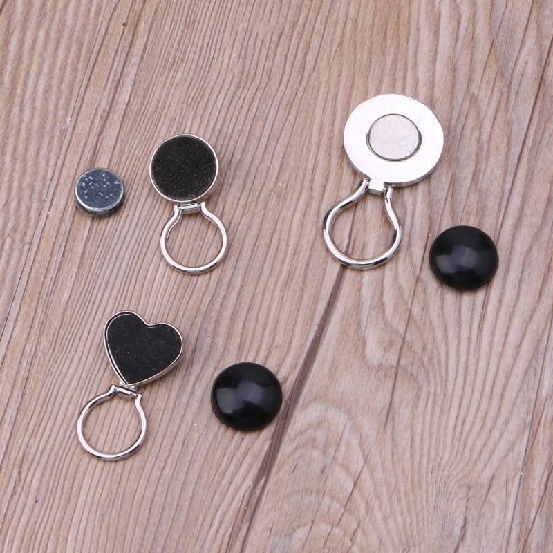 Magnetyczny Metalowy Uchwyt na Odznakę Okularową Uchwyt na Okulary do Czytania Okulary Przeciwsłoneczne Bezpieczne Broszki Okrągłe Serce Kryształowe Broszki