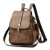 Faux Leather Backpack for Women Vintage Mini Bag with Adjustable Strap Crossbody Design
