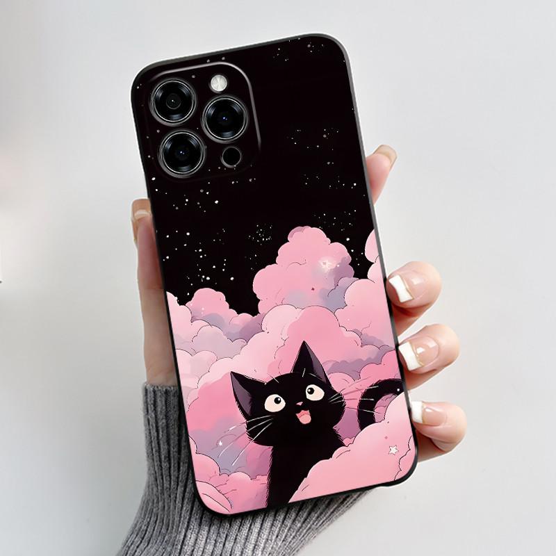 Phone Cases For Doogee Note 58 Note58 Pro Case Luxury Cute Love Rabbit Cartoon Funny Cover Black Soft Silicone Protective Casing