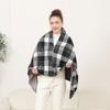 Travel Heated Scarf Wrap 3 Adjustable Heat Levels USB Powered Polyester Shawl Fast Heating For Indoor Outdoor Use