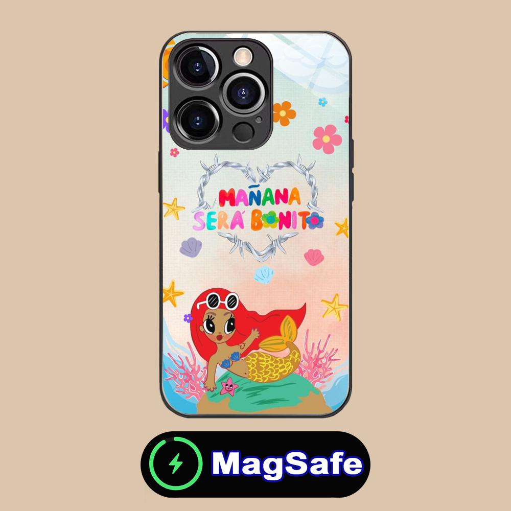 Karol G Latino Mobile Cell Phone Case for iPhone 17 16 15 14 13 12 11 Air Pro Max Plus Mini MagSafe Glass Colorful Cover Cover