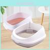 Large High Splash-proof Cat Litter Box With Shatterproof And Semi-enclosed Design