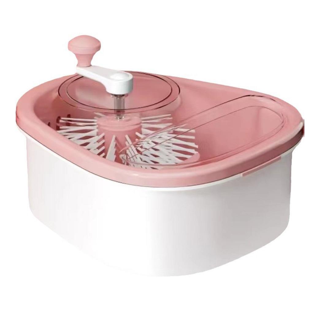 New Portable Vegetable Fruit Cleaning Spinner Labor-Saving Fruit Washers Machine Manual Kitchen Scrubber For Berries Fruits