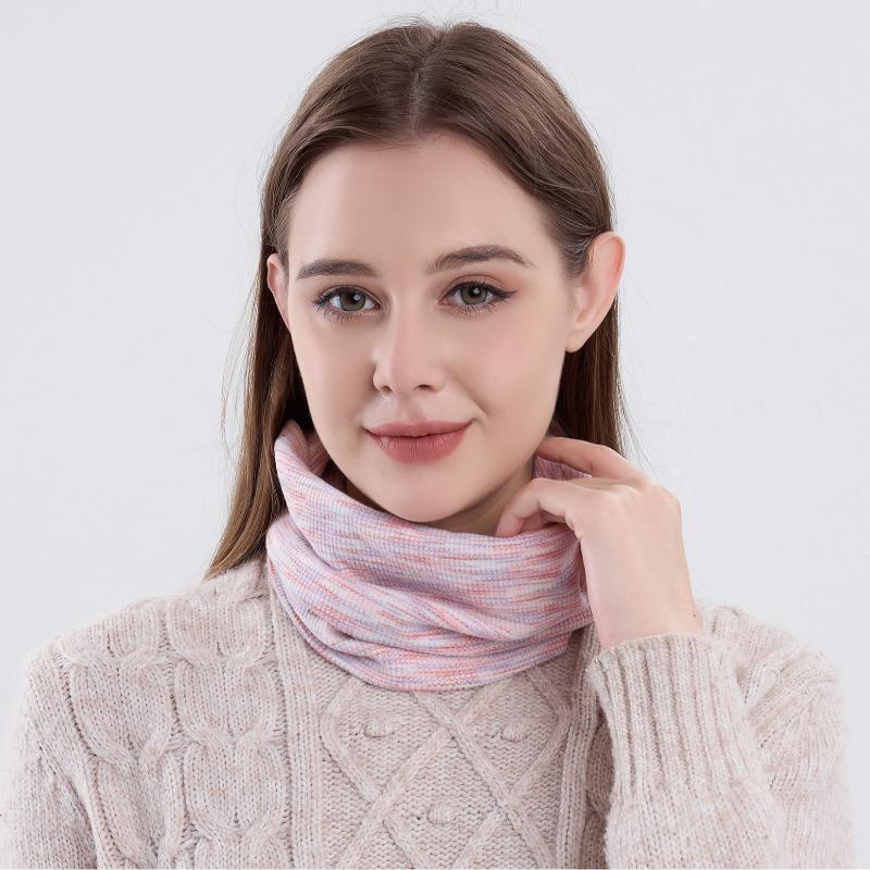 New Versatile Gradual Change Scarf Thin Without Velvet Fake Collar Girls Winter Warm Neck Cover