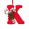 Christmas Acrylic Letter Hanging Decoration Car Rearview Mirror Xmas Tree A to Z Alphabet