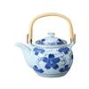 Ale-net Teapot, 1200cc, Arita Ware, Dyed Flower Pattern (M), No. 8, Porcelain, Made In Japan, Stylish