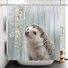 Jungle Animals Theme Bathroom Shower Curtain Deer Elephant Raccoon Decoration Waterproof Bathroom Polyester Curtain With Hooks