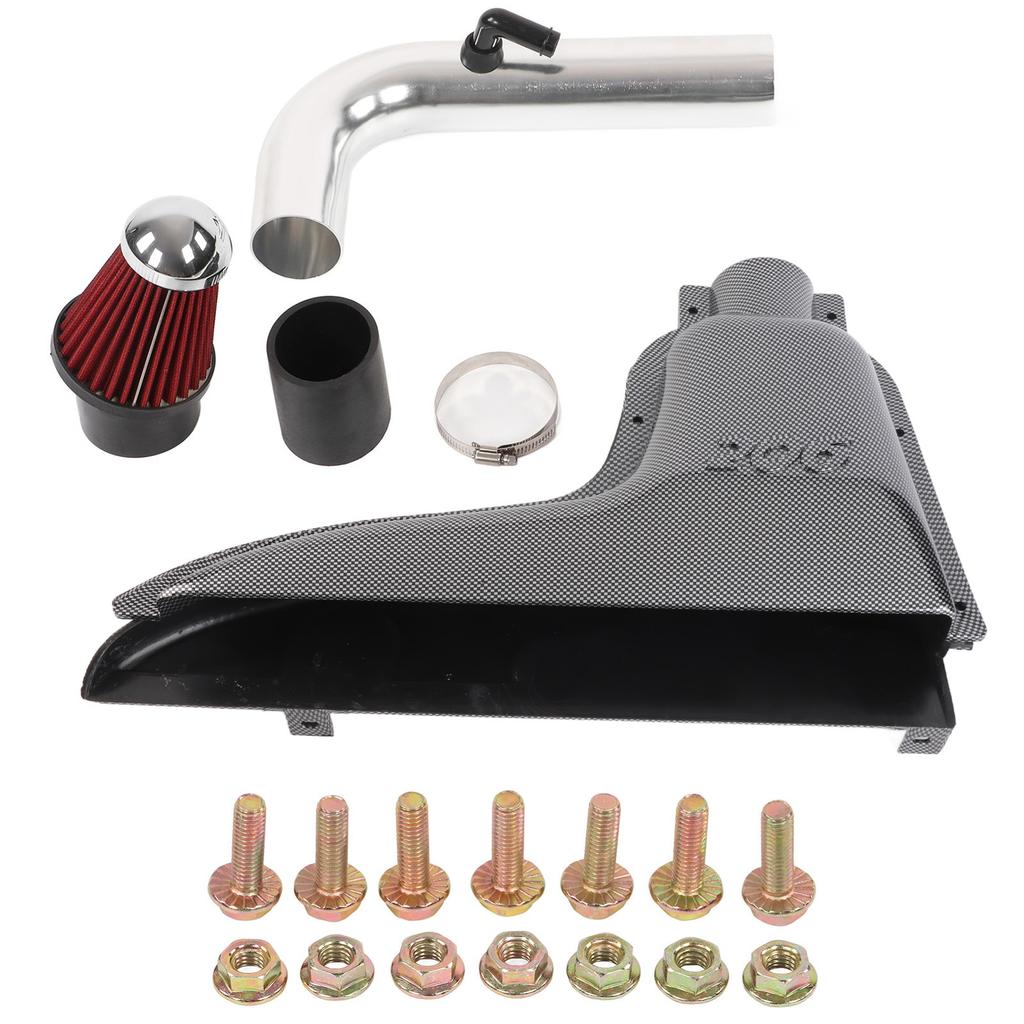 Kit Filtru Cutie Aer Admisie Stil Fibră de Carbon Înlocuitor pentru 206 1.6L 2005‑2008