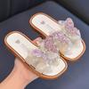 Lively Butterfly Kids' Non-slip Summer Slippers - Soft Sole, Cute One-Strap Design for Indoor/Outdoor Use