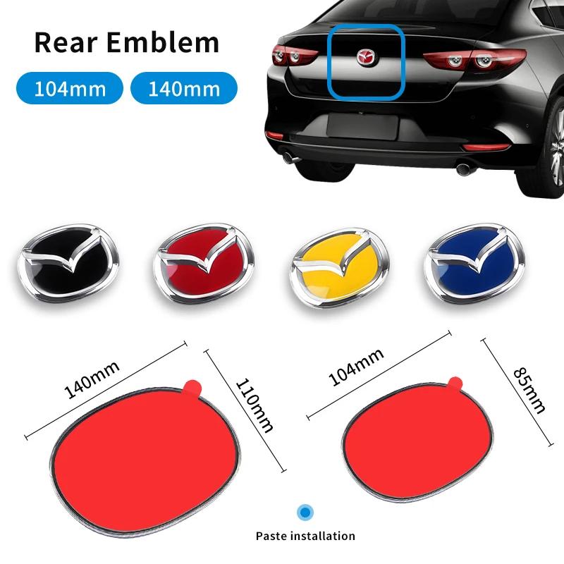 1 ks 104 mm 140 mm predný/zadný odznak na kufor auta, kapota, kufor, emblém, logo, nálepka, príslušenstvo pre Mazda 3 5 6 7 8 CX-3 CX-5 CX-4 CX-7